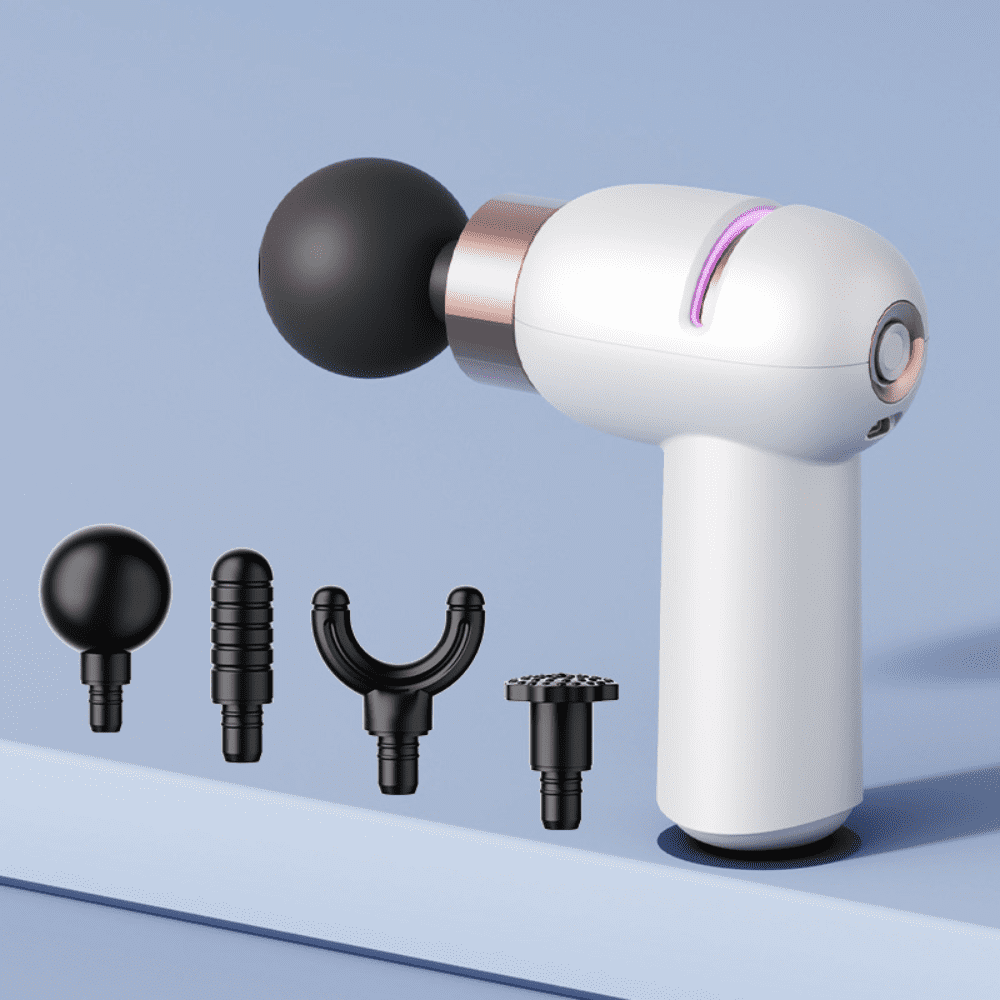 Mini Portable Fascia Gun Muscle, Shoulder, Neck, Legs, Hips, Full Body Relaxation, Low Noise Fine Sound Massager, Women's Vibration Massage Gun