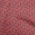 thumbnail image 1 of oneOone Velvet Pink Fabric Kalamkari Sewing Craft Projects Fabric Prints By Yard 58 Inch Wide, 1 of 5