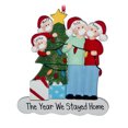 thumbnail image 1 of Adorno colgante de Navidad familiar Worallymy adorno de muñeco de nieve colgante de árbol de Navidad personalizado DIY decoración del hogar para 4 personas Worallymy JD735809764, 1 of 7