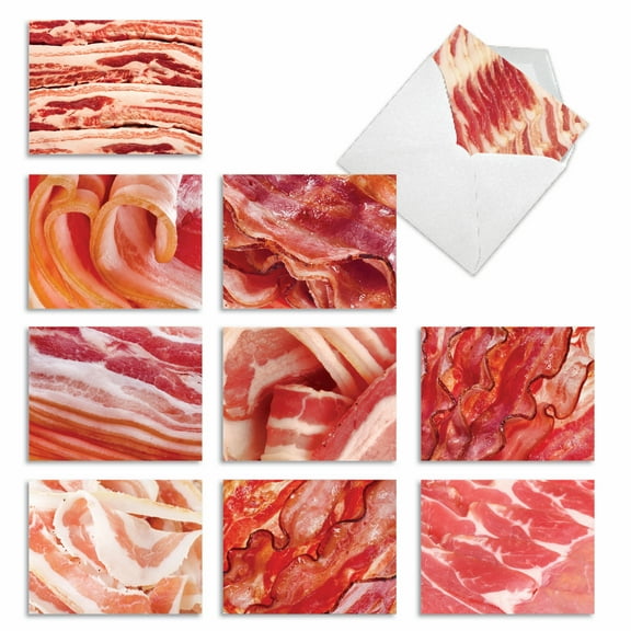 10 Pack Thank You Note Cards With Envelopes - Makin' Bacon