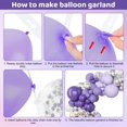 thumbnail image 3 of Kit de guirnaldas con forma de arco con forma de globo, color morado, 153 unidades, 18, 12, 10 5 pulgadas, 3 of 7