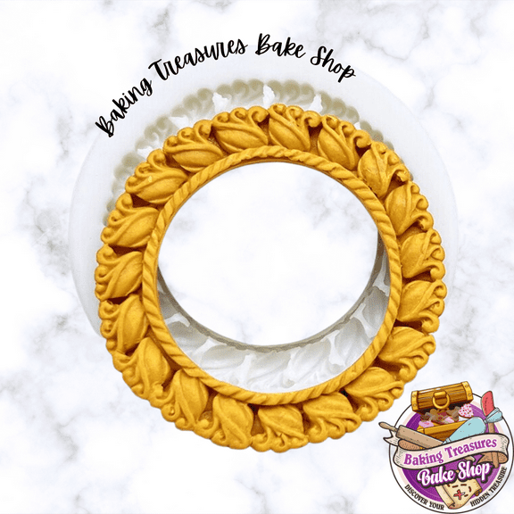 Round Swirl Frame Silicone Mold