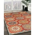 thumbnail image 3 of Ahgly Company Machine Washable Indoor Rectangle Abstract Camel Brown Area Rugs, 5' x 7', 3 of 7