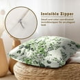 thumbnail image 4 of Light White Green Chinoiserie Floral Throw Pillow Cover 20x20 Inch Pack of 2 Spring Green Flowers Cushion Pillow Case Square Sage Green Pillowcase for Party Bed Sofa Home Car Bedroom Outdoor, 4 of 6