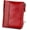 red, variant on small wallet for women Red Leather Bifold Compact Card Holder Zipper Pocket Wallet RFID Blocking Card Case Purse with ID Window(red)