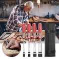 thumbnail image 3 of 5pcs Wood Chisel Set For Carpentry with Storage Bag Non-slip Handle Woodworking Wood Carving Bench, 3 of 7