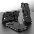 thumbnail image 3 of Dteck Waterproof Case for iPhone 16 Pro,Shockproof IP68 Underwater Case Compatible with Mag Safe Cover Built-in Ring Invisible Stand Full Body Protection Case for iPhone 16 Pro,Red, 3 of 6