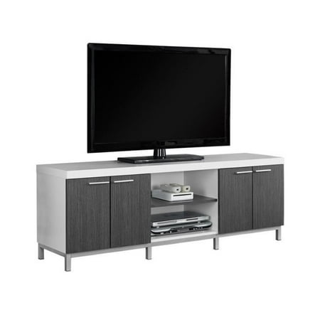 Monarch Tv Stand White Grey For Tv S Up To 60 L Walmart Com