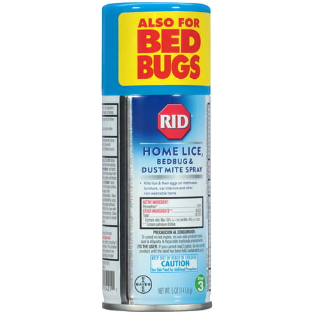 rid® home lice bedbug & dust mite spray 5 oz. aerosol can - walmart