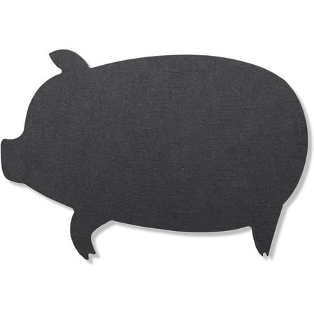 

Slate Cheese Board Plate Pig Design (11 x 8 Inches Black)