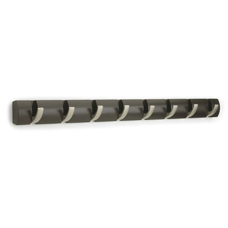 Umbra Flip R 8 Hook Wall Mounted Floating Coat Rack Modern Sleek Umbra Flip R 8 Hook Wall Mounted Floating Coat Rack Modern