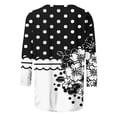 thumbnail image 2 of Cilsoka 3/4 Length Sleeve Floral Printed Shirts Women's Casual 3/4 Sleeve T-Shirts 2026 Round Neck Tunic Tops Cute Basic Tees, Ladies Tops and Blouses Petite Size, 2 of 6