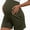Olive Drab, variant on Yawrut Ladies' Comfortable High Waist Support Abdominal Side Pocket Pregnant Yoga Shorts