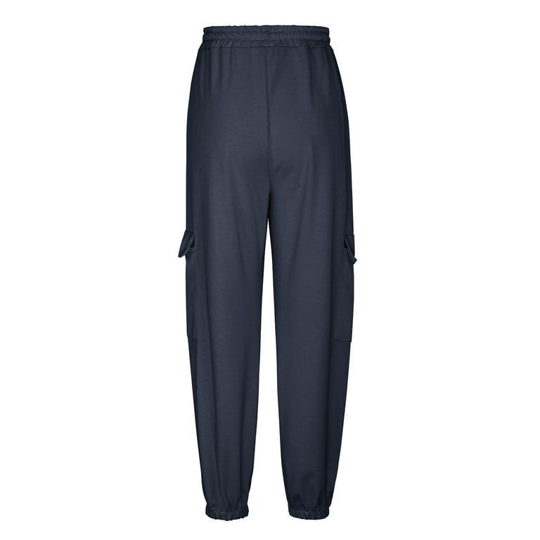 Range Sweatpants Womens XL (18) Knit Joggers Dark Blue Pockets