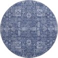 thumbnail image 2 of Addison Rugs Mayfield Washable Transitional Panel Navy Round Rug, 8' x 8', 2 of 5