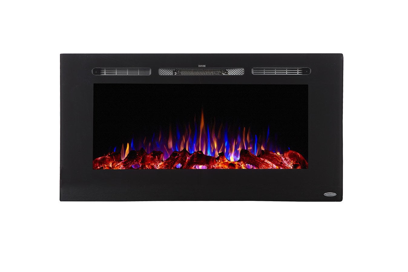 The Sideline by Touchstone - 40" Wide Recessed Electric Fireplace - Black