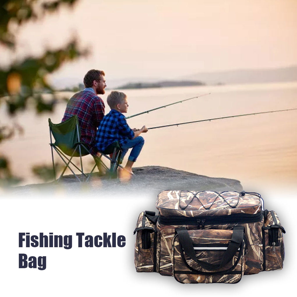 Fishing Bag, Campmoy Durable Canvas Fishing Rod Bag, Fishing Rod
