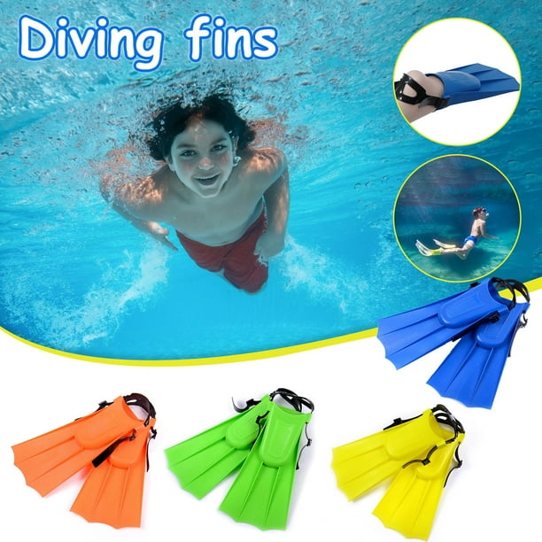 Xihbxyly Aletas de Natación, Material Suave, Fácil de Usar, Estructura Aerodinámica, Drenaje Rápido, Ideales para Entrenamiento y Snorkel, Cómodas y Prácticas, Talla 30-36 Yardas, Un Par