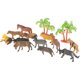 thumbnail image 4 of KAKOWELY Juego de 12 figuras de animales de granja, juguetes de plástico, figuras de animales pequeños, 4 of 5