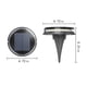 thumbnail image 3 of Luces solares para exteriores, luces de suelo con 17 LED, luces de disco cálidas para exteriores, luces empotradas, luces de jardín, luces de paisaje, luz solar., 3 of 5