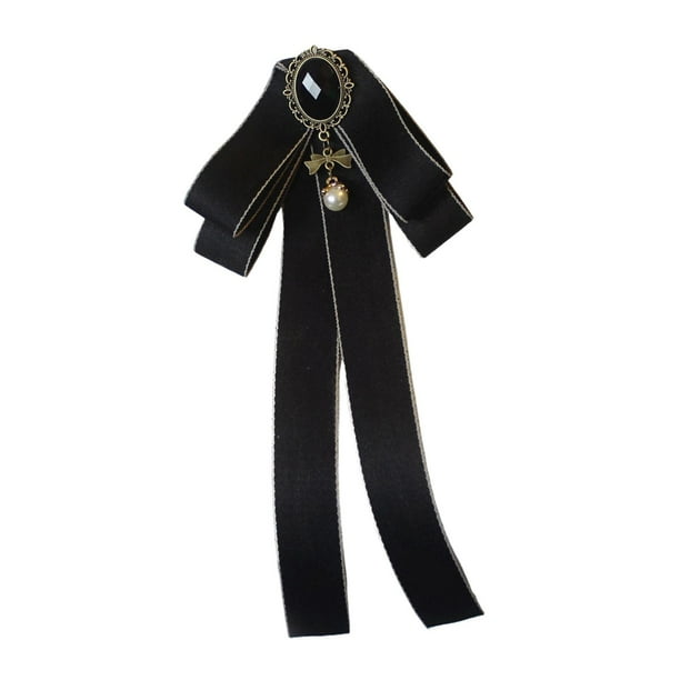 Broche de lazo, alfiler, pajaritas, corbatas, accesorios de ropa, corbata de cuello, cinta, pajarita Negro