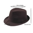 thumbnail image 3 of Moocorvic Classic Jazz Cap Party Hats Black Top Hat for Men, Dress Up Hat Costume Accessories, 3 of 5