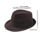 thumbnail image 3 of Sombreros para hombre y mujer, estilo clásico, de paja, de color liso, de poliéster, estilo jazz británico., 3 of 4