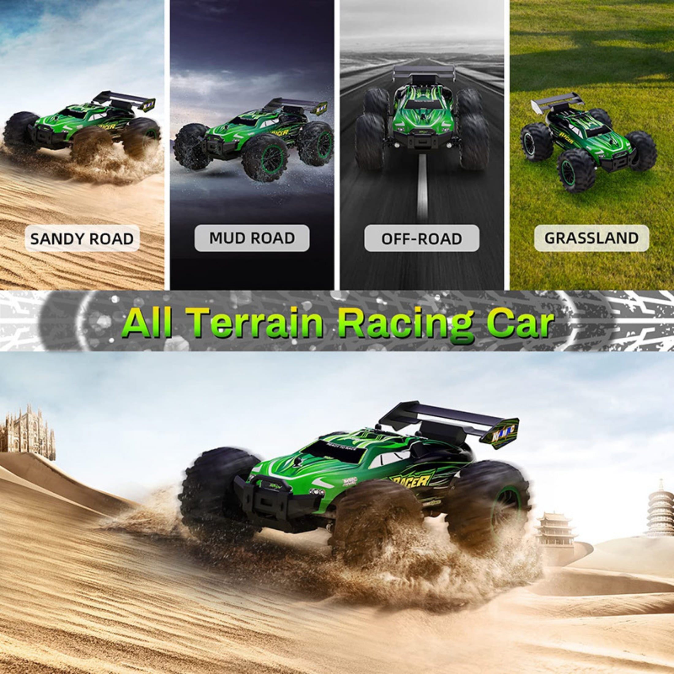 New Bigfoot Off road Remote Control Vehicle High Speed Drift Vehicle 1:18 Pickup Racing Car