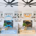 thumbnail image 5 of Cusp Barn 72 Inch Indoor Ceiling Fan with Lights and Remote Control, 6 Speeds Reversible DC Motor Large Ceiling Fans for Bedroom, 5 of 10