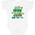 thumbnail image 3 of Inktastic Little Miss Irish Cutie with Shamrocks and Arrow Girls Baby Bodysuit, 3 of 5