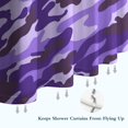 thumbnail image 6 of Purple Lilac Camo Classic Shapes Pattern Shower Curtain 72"x72" ,Bathroom Decorative Shower Curtains Set with 12 Hooks,Modern Waterproof Washable Shower Curtain, 6 of 6