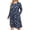 Navy Daisy, variant on Mengpipi Womens's Plus Size Casual Long Sleeves Dress Crew Neck Loose Midi Dress with Pockets, 2X-5X