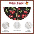 thumbnail image 3 of Sikiie Sweet Red Cherry Nativity Christmas Tree Skirt, Jesus Christian Winter Holiday Tree Mat Decoration(30-48IN)36", 3 of 6