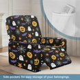 thumbnail image 4 of Renewold Pumpkin Ghost Bat Star Recliner Seat Cover Washable Lazy Boy Recliner Chair Slipcover 4 Pieces Stretch Reclining Couch Cover for 1 Cushion Reclining Sofa Home Halloween Decor, 4 of 8