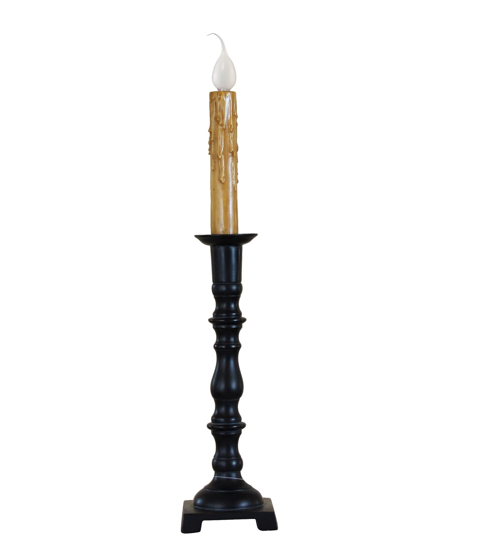 18" Boyd Black Candlestick Accent Lamp