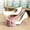 Pink, variant on 2-Pack Double Layer Shoe Rack Shelf, Adjustable Height Plastic Shoe Organizer for Closet, Simple Assembly Space Saver for Home Entryway