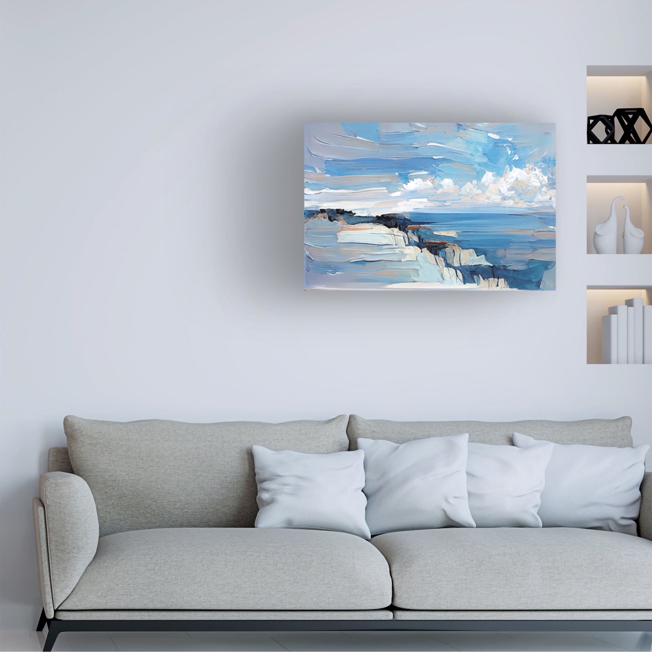 Canvas Wall Art - Sasha 'Cliff Notes' Wall Art for Living Room, Bedroom, or Office Décor by Trademark Fine Art - 19 x 12 Inches