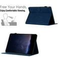 thumbnail image 4 of Case for Amazon Kindle Paperwhite (11th Generation) 2021, Embossed PU Leather Cover Flip with Smart Auto Wake / Sleep Stand Function Pencil Holder and Card Slots & Footgrip Case, Blue, 4 of 5