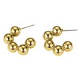 thumbnail image 1 of Boucles d'Oreilles Creuses Tube Rond en Acier Inoxydable Minimaliste C-Forme Creux Boucles d'Oreilles Tube pour les Femmes Léger Urbain Glamour Bijoux Style Minimaliste, 1 of 8