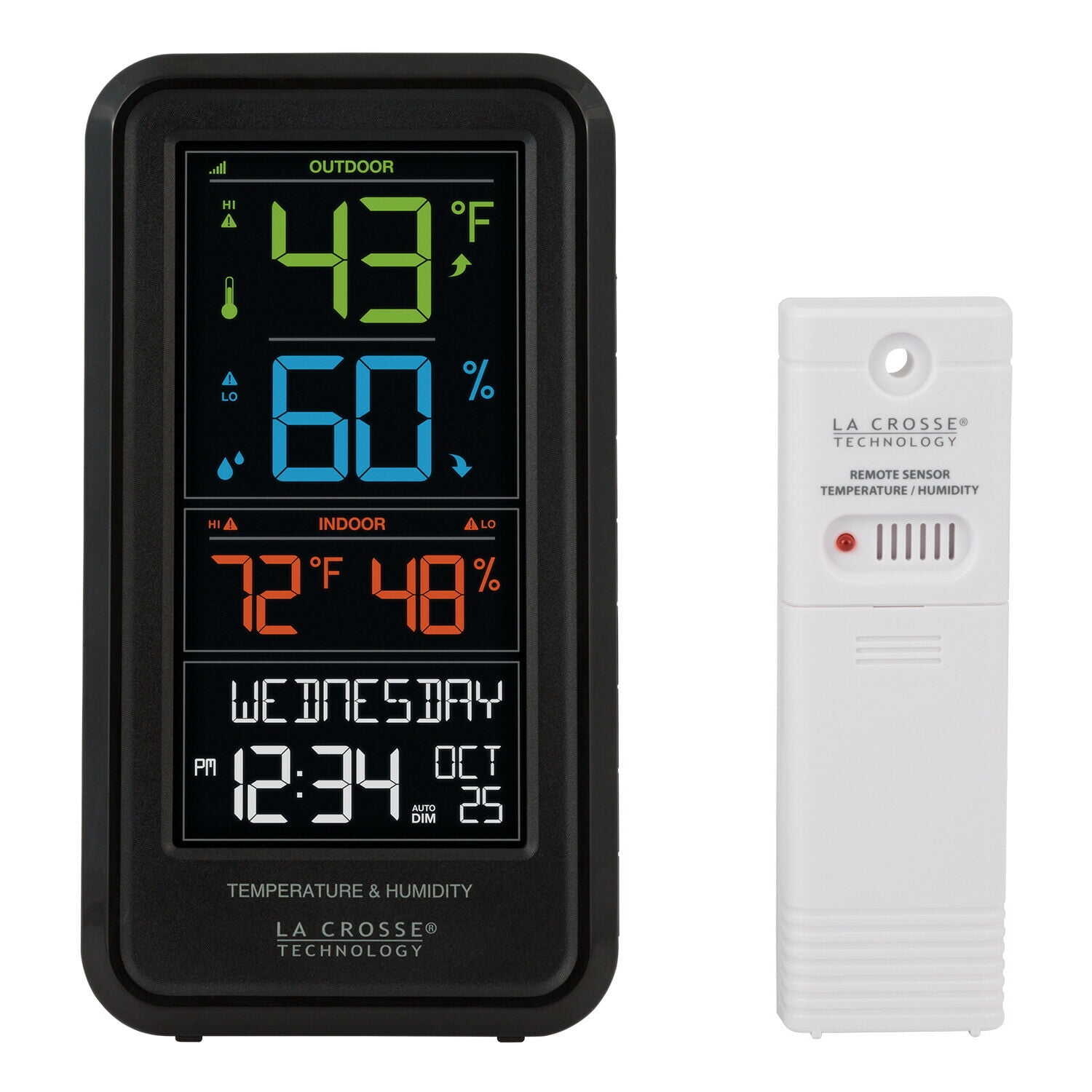 T85647 La Crosse Technology Wireless Color Weather Station with TX141TH-BV2 T85647 La Crosse Technology Wireless Color Weather Station with TX141TH-BV2
