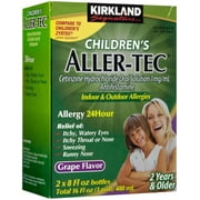 KS Children's Aller-Tec Cetirizine Grape Flavor 8 oz - 2 Bottles