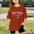 thumbnail image 2 of Glisme Girls Tops Size 3-4 Years Graphic Tee Print Casual Comfortable Daily Wear T-Shirts Relaxed Fit Red Tee, 2 of 4