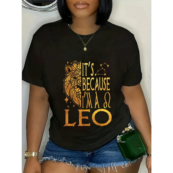 100% Cotton Im Leo Zodiac Sign Symbol Lion July August Birthday T-Shirt