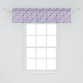 thumbnail image 2 of Ambesonne Lilac Window Valance, Romantic Minimal Heart Print, 54" X 12", Pale Purple and Mauve, 2 of 3