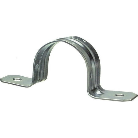 Halex 26161 2-Hole Snap-On Conduit Strap, 1/2 in, Steel
