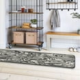 thumbnail image 4 of SKYSONIC 2X6 Feet Abstract Black Marbling Runner Rug with Rubber Backing, Fluid Modern Non Slip Entryway Rug Runner Washable Soft Area Rug Carpet for Hallway Bedroom Kitchen Decor, 4 of 6