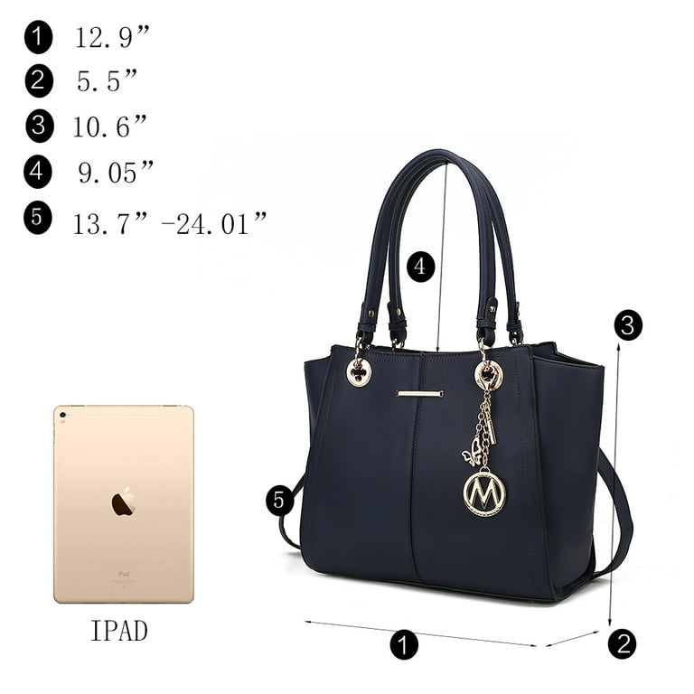 MKF Collection Ivy Vegan Leather Women’s Tote Bag & Wallet, Elegant Shoulder Purse Handbag by Mia K - Pink MKF Collection Ivy Vegan Leather Women’s Tote Bag & Wallet, Elegant Shoulder Purse Handbag by Mia K - Pink