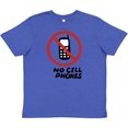 thumbnail image 3 of Inktastic No Phones Youth T-Shirt, 3 of 5