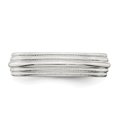 thumbnail image 3 of Auriga Fine Jewelry 925 Sterling Silver 5mm Double Milgrain Wedding Band Ring Size 5.5 for Women, 3 of 6