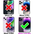 thumbnail image 2 of Phone Case for iPhone 14 Pro Max 6.7 inch Wallet Cover with Tempered Glass Screen Protector Slim Stand Credit Card Holder Cell iPhone14promax 5G i Phone14Max Plus iPhone14 ProMax Women Black, 2 of 13
